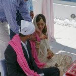 Santorini Hindu wedding ceremony